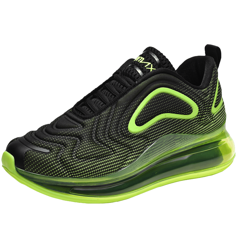 Baskets de sport de course élégantes pour hommes avec coussin d'air, pour entraînement en extérieur, design à talons hauts, maille respirante, design athlétique de luxe, antidérapantes, pour tennis, sport et marche