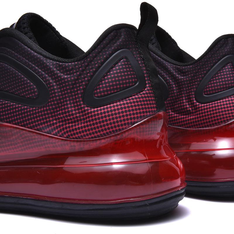 Baskets de sport de course élégantes pour hommes avec coussin d'air, pour entraînement en extérieur, design à talons hauts, maille respirante, design athlétique de luxe, antidérapantes, pour tennis, sport et marche