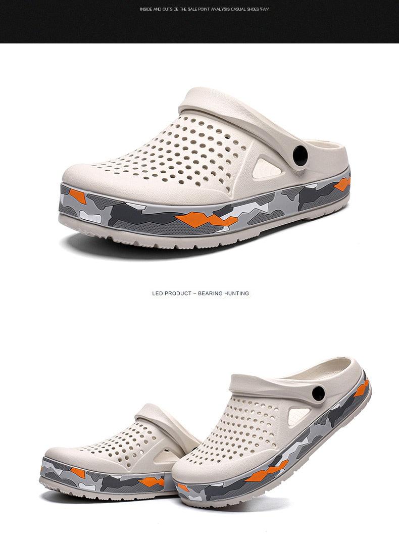 Sandales élégantes pour hommes, noires, décontractées, pour le jardin, sabots Aqua, claquettes d'été, chaussures de natation pour la plage, pantoufles, sabots de jardin, sandales avec soutien de la voûte plantière, rembourrées, pour le jardin et la plage