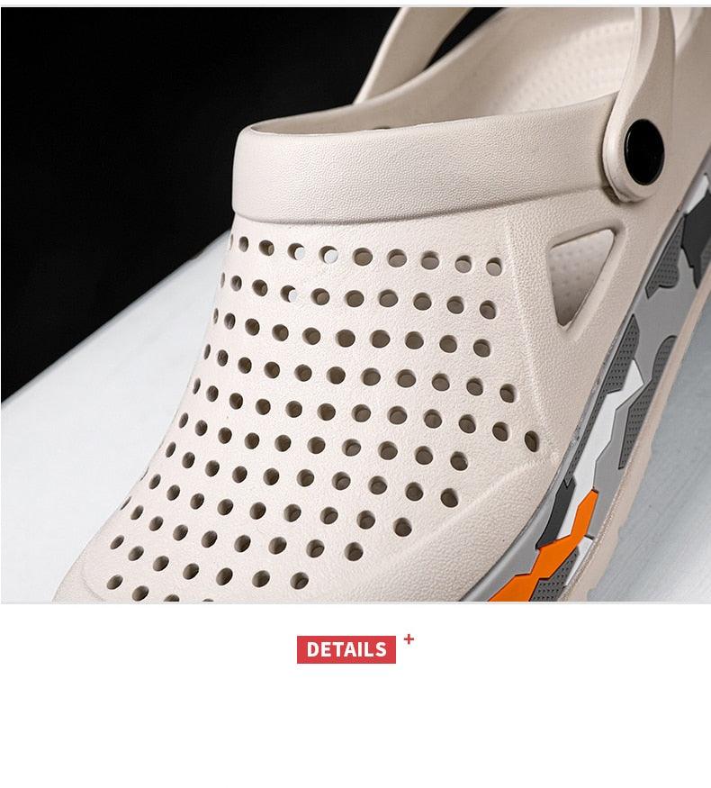 Sandales élégantes pour hommes, noires, décontractées, pour le jardin, sabots Aqua, claquettes d'été, chaussures de natation pour la plage, pantoufles, sabots de jardin, sandales avec soutien de la voûte plantière, rembourrées, pour le jardin et la plage