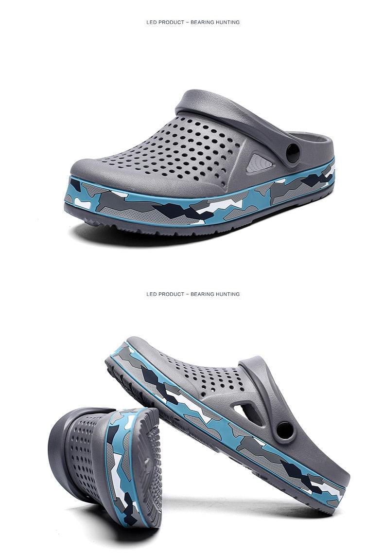 Sandales élégantes pour hommes, noires, décontractées, pour le jardin, sabots Aqua, claquettes d'été, chaussures de natation pour la plage, pantoufles, sabots de jardin, sandales avec soutien de la voûte plantière, rembourrées, pour le jardin et la plage