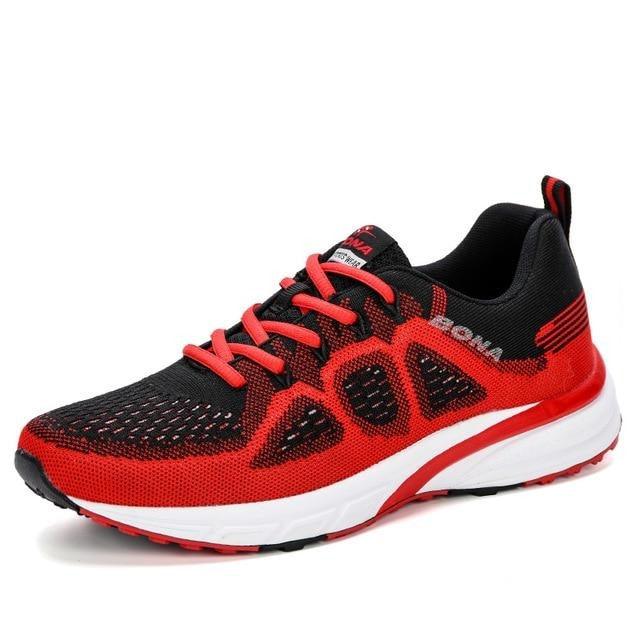 Baskets élégantes pour homme, en maille, légères pour la course, athlétiques, respirantes, antidérapantes, décontractées et confortables pour le sport en extérieur.
