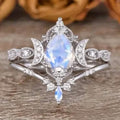 Bague Couronne Lunaire Élégante