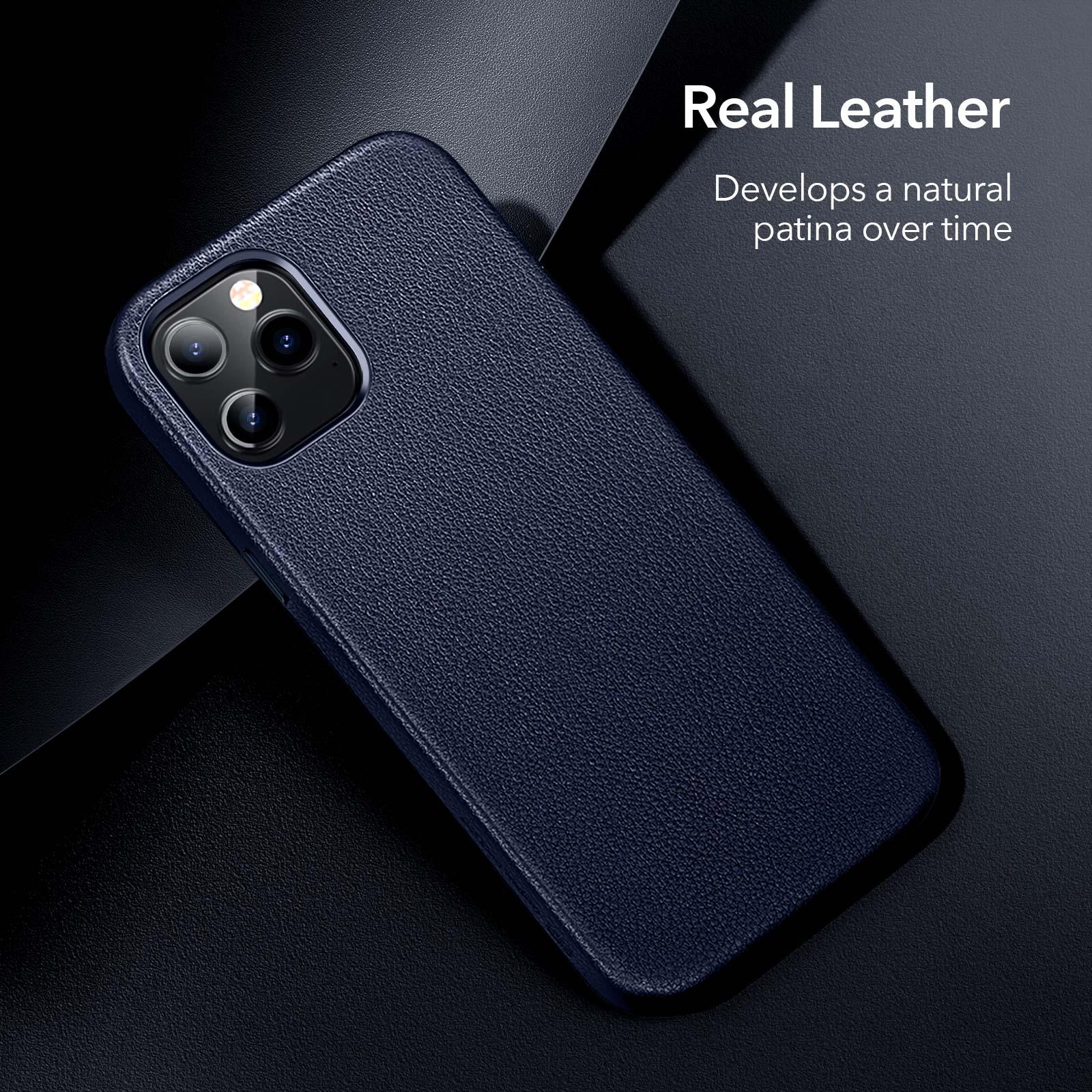 Coque de protection élégante en cuir pour iPhone 12 Pro Max, étui en cuir véritable pour iPhone 12 mini 12 Pro Max, étui de luxe noir pour iPhone 12 12Pro pour homme d'affaires