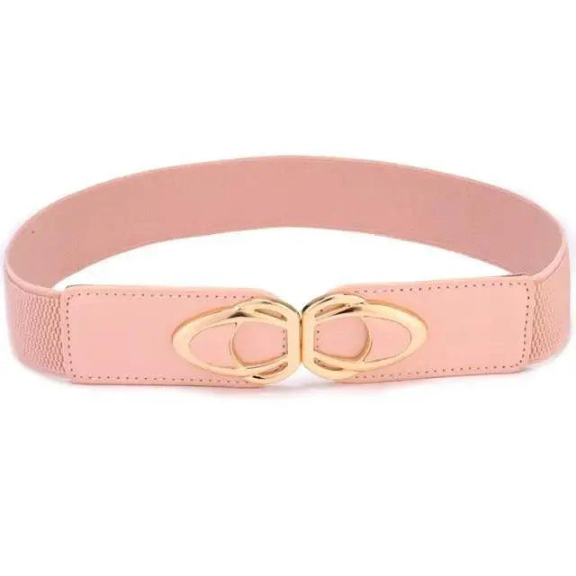Ceintures élégantes en cuir PU élastiques pour femmes, mode extensible, larges, pour robes grande taille