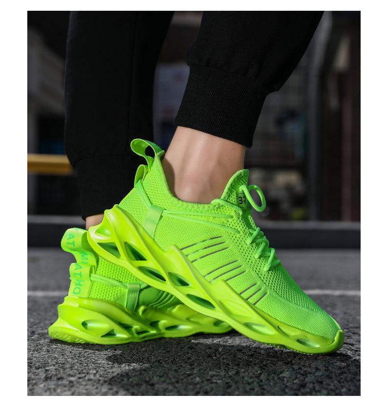 Baskets Élégantes Homme Chaussures de Course de Sport Mode Couple Chaussures Décontractées Mode Plates Respirantes Athlétiques Légères Antidérapantes Athlétiques Marche Course Baskets