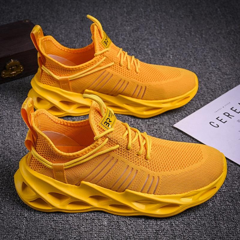 Baskets Élégantes Homme Chaussures de Course de Sport Mode Couple Chaussures Décontractées Mode Plates Respirantes Athlétiques Légères Antidérapantes Athlétiques Marche Course Baskets