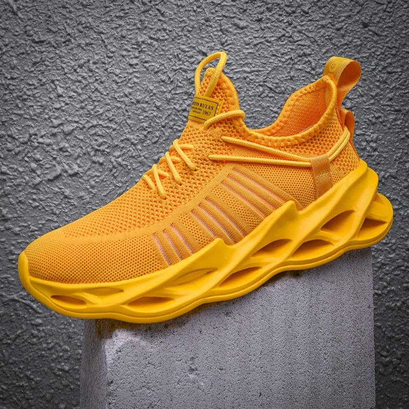 Baskets Élégantes Homme Chaussures de Course de Sport Mode Couple Chaussures Décontractées Mode Plates Respirantes Athlétiques Légères Antidérapantes Athlétiques Marche Course Baskets