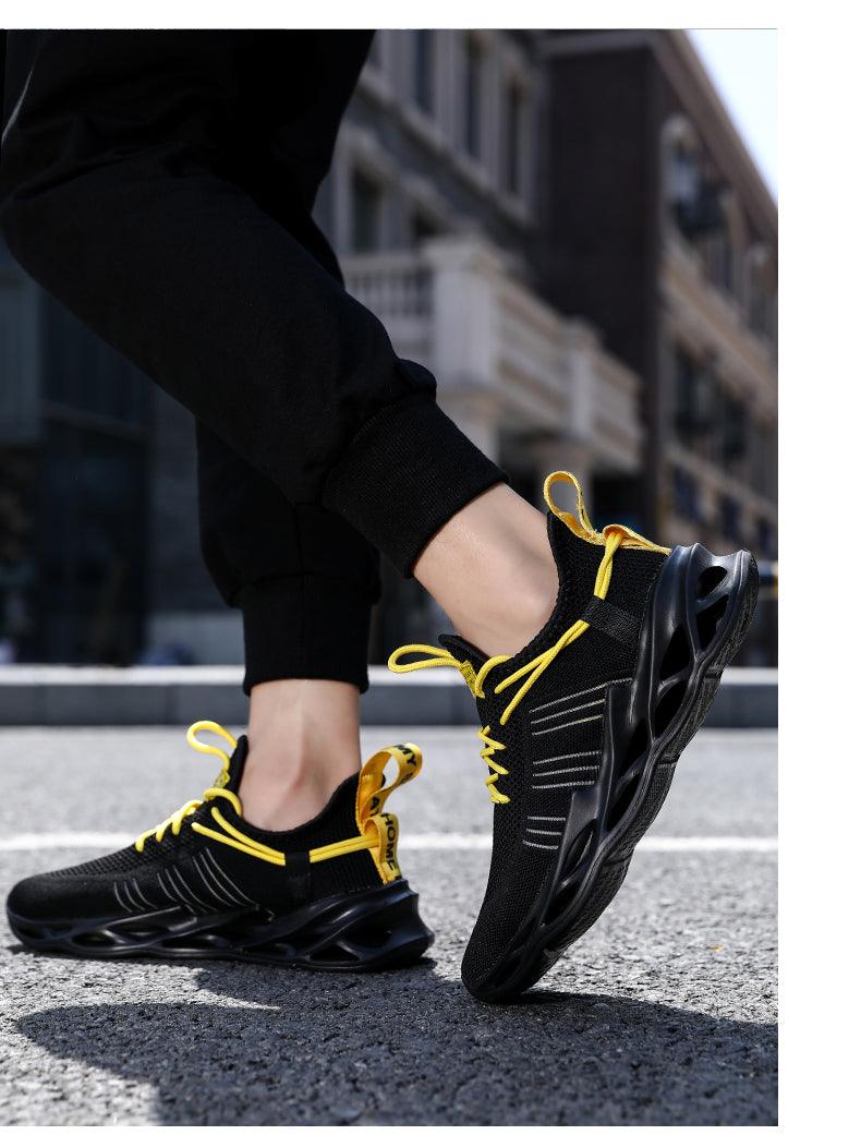 Baskets Élégantes Homme Chaussures de Course de Sport Mode Couple Chaussures Décontractées Mode Plates Respirantes Athlétiques Légères Antidérapantes Athlétiques Marche Course Baskets
