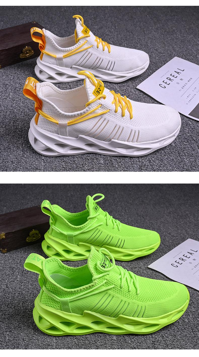 Baskets Élégantes Homme Chaussures de Course de Sport Mode Couple Chaussures Décontractées Mode Plates Respirantes Athlétiques Légères Antidérapantes Athlétiques Marche Course Baskets