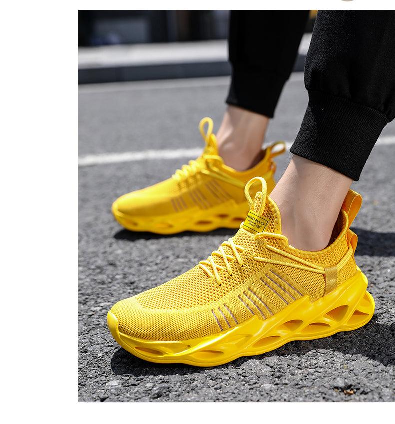 Baskets Élégantes Homme Chaussures de Course de Sport Mode Couple Chaussures Décontractées Mode Plates Respirantes Athlétiques Légères Antidérapantes Athlétiques Marche Course Baskets