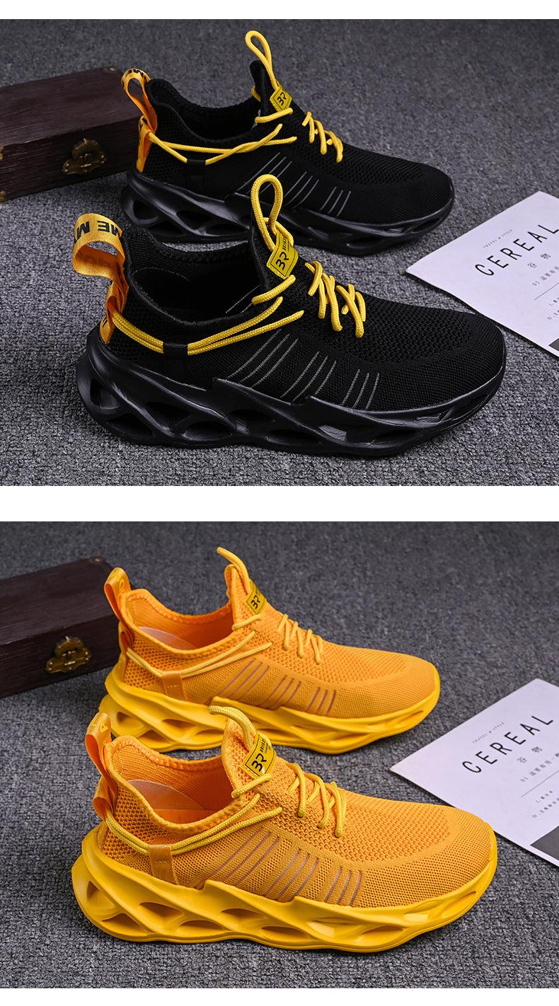 Baskets Élégantes Homme Chaussures de Course de Sport Mode Couple Chaussures Décontractées Mode Plates Respirantes Athlétiques Légères Antidérapantes Athlétiques Marche Course Baskets