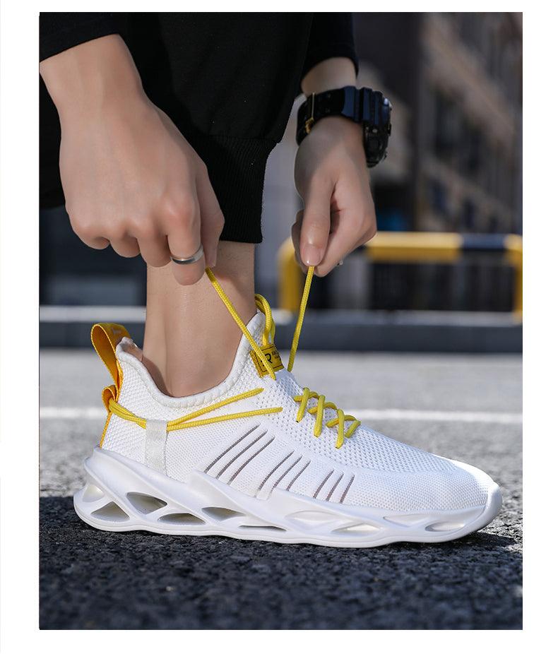 Baskets Élégantes Homme Chaussures de Course de Sport Mode Couple Chaussures Décontractées Mode Plates Respirantes Athlétiques Légères Antidérapantes Athlétiques Marche Course Baskets
