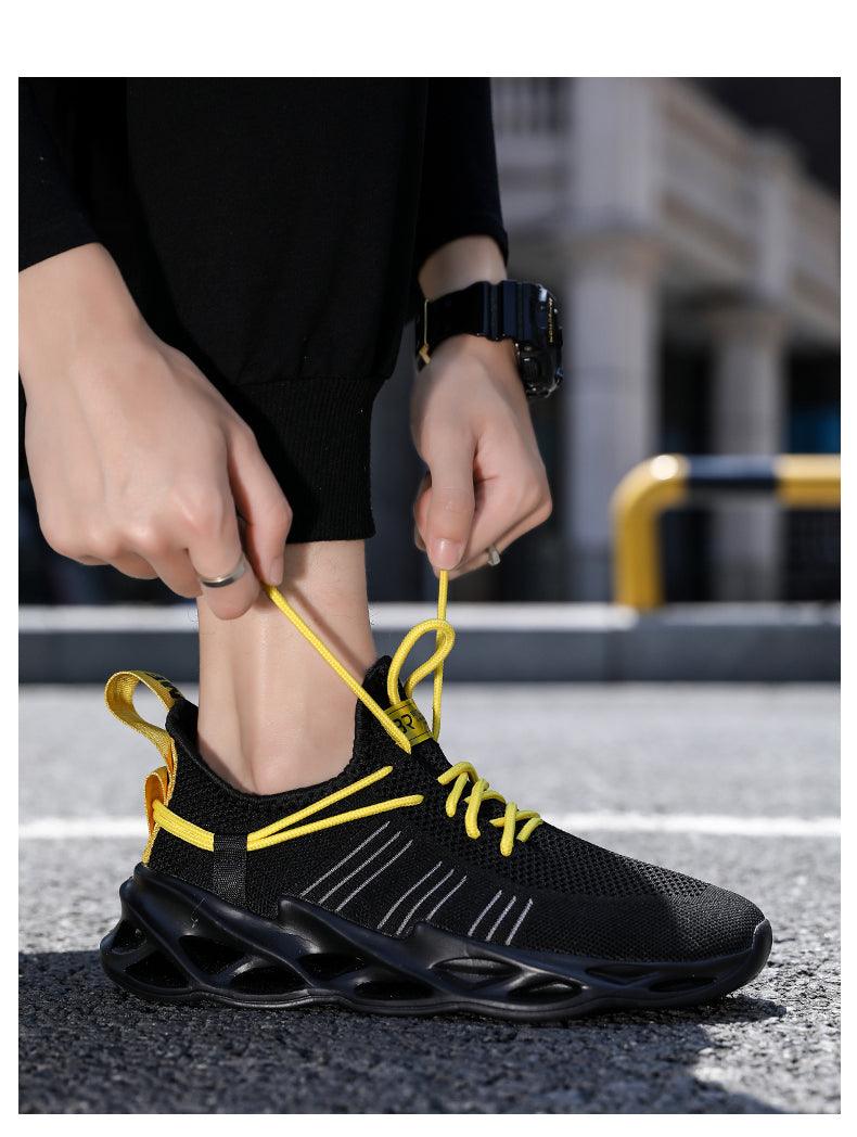 Baskets Élégantes Homme Chaussures de Course de Sport Mode Couple Chaussures Décontractées Mode Plates Respirantes Athlétiques Légères Antidérapantes Athlétiques Marche Course Baskets
