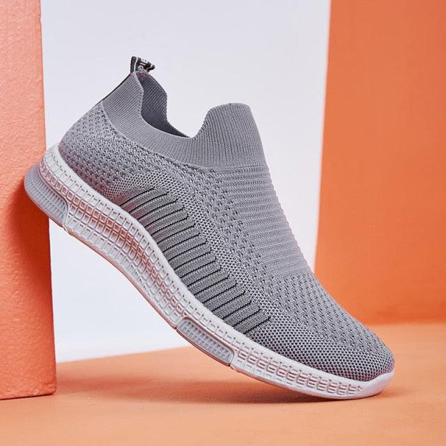 Baskets de sport élégantes pour hommes Chaussures de course décontractées Printemps Nouvelles espadrilles légères et respirantes Chaussures de course tissées volantes Baskets décontractées en maille pour l'entraînement sportif pour hommes