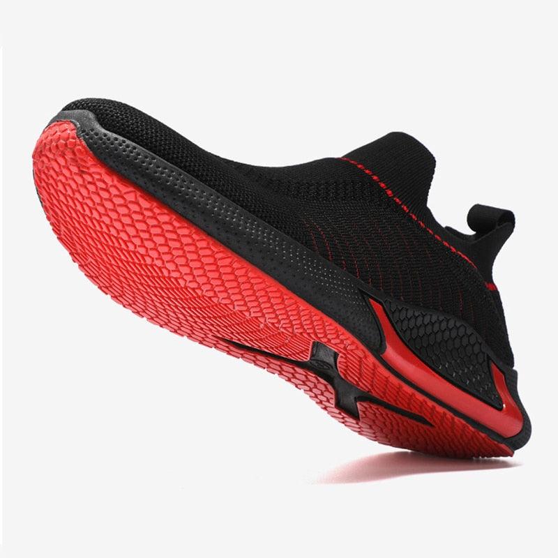 Baskets de sport élégantes pour hommes Chaussures de course décontractées Printemps Nouvelles espadrilles légères et respirantes Chaussures de course tissées volantes Baskets décontractées en maille pour l'entraînement sportif pour hommes