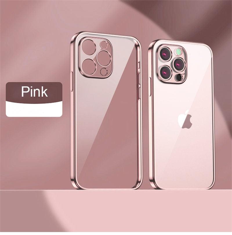 Coque Souple Transparente et Élégante Unisexe pour iPhone 13 Pro Max 12 11 13Pro 14 Coque de Protection Ultra Fine Antichoc Luxe pour iPhone