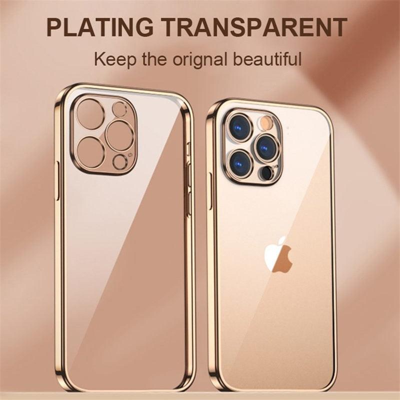 Coque Souple Transparente et Élégante Unisexe pour iPhone 13 Pro Max 12 11 13Pro 14 Coque de Protection Ultra Fine Antichoc Luxe pour iPhone