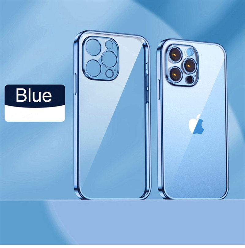 Coque Souple Transparente et Élégante Unisexe pour iPhone 13 Pro Max 12 11 13Pro 14 Coque de Protection Ultra Fine Antichoc Luxe pour iPhone