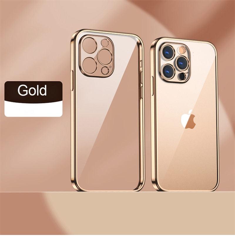 Coque Souple Transparente et Élégante Unisexe pour iPhone 13 Pro Max 12 11 13Pro 14 Coque de Protection Ultra Fine Antichoc Luxe pour iPhone
