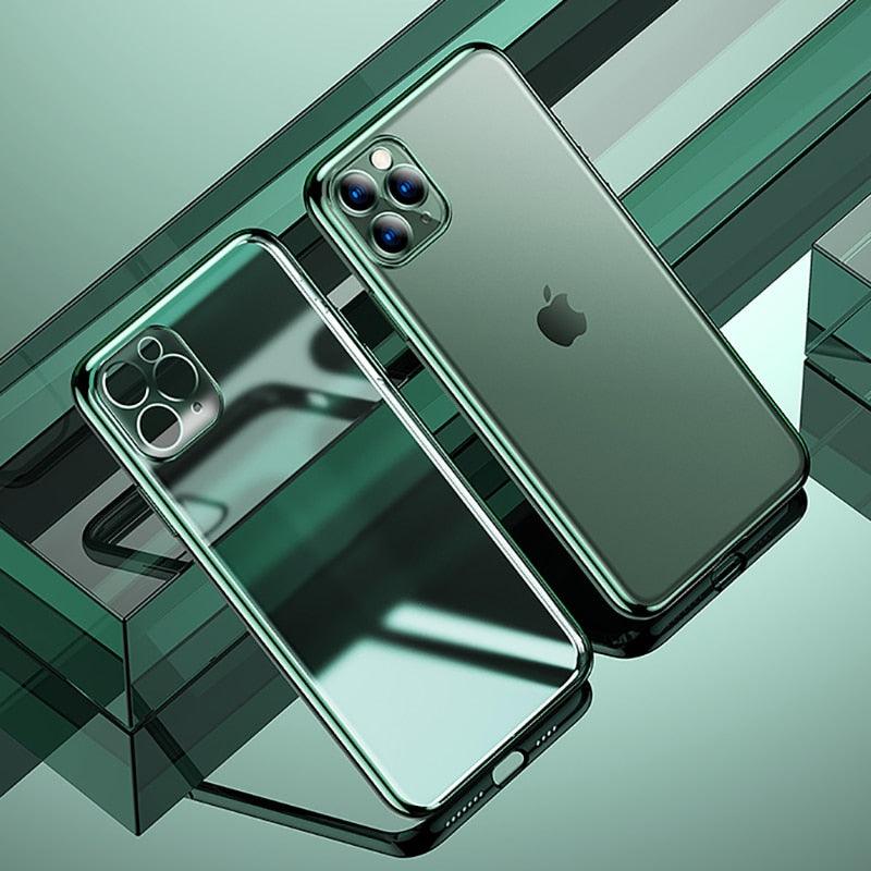 Coque Souple Transparente et Élégante Unisexe pour iPhone 13 Pro Max 12 11 13Pro 14 Coque de Protection Ultra Fine Antichoc Luxe pour iPhone