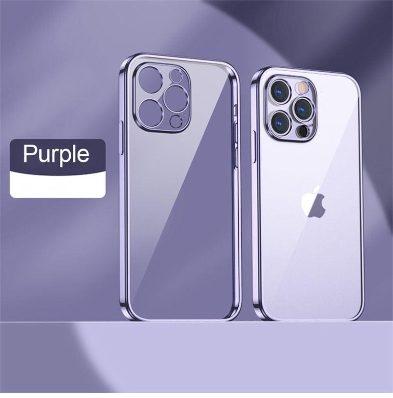 Coque Souple Transparente et Élégante Unisexe pour iPhone 13 Pro Max 12 11 13Pro 14 Coque de Protection Ultra Fine Antichoc Luxe pour iPhone
