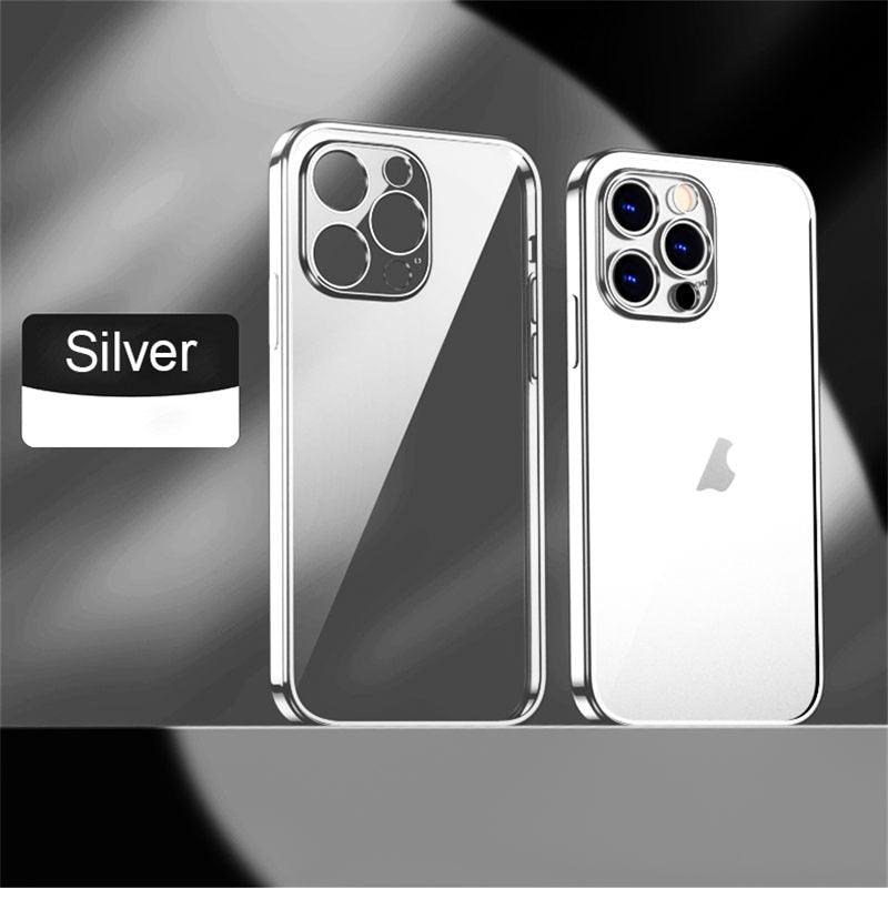 Coque Souple Transparente et Élégante Unisexe pour iPhone 13 Pro Max 12 11 13Pro 14 Coque de Protection Ultra Fine Antichoc Luxe pour iPhone