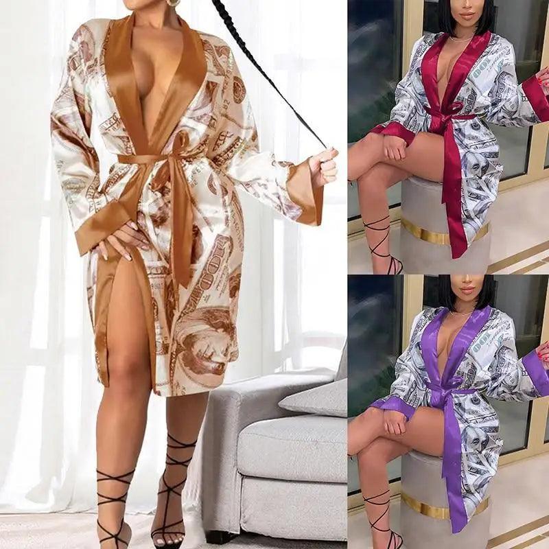 Peignoirs d'intérieur élégants pour femmes Peignoirs modernes Peignoirs longs pour dames Doux et confortables