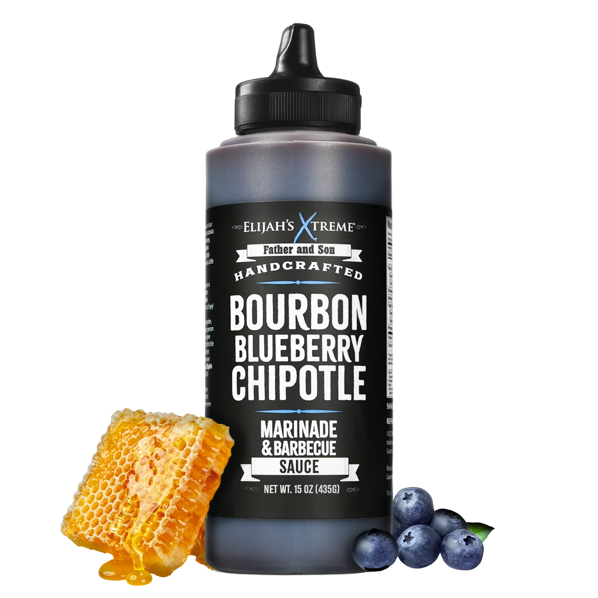 Sauce et marinade BBQ au Bourbon, myrtille et chipotle