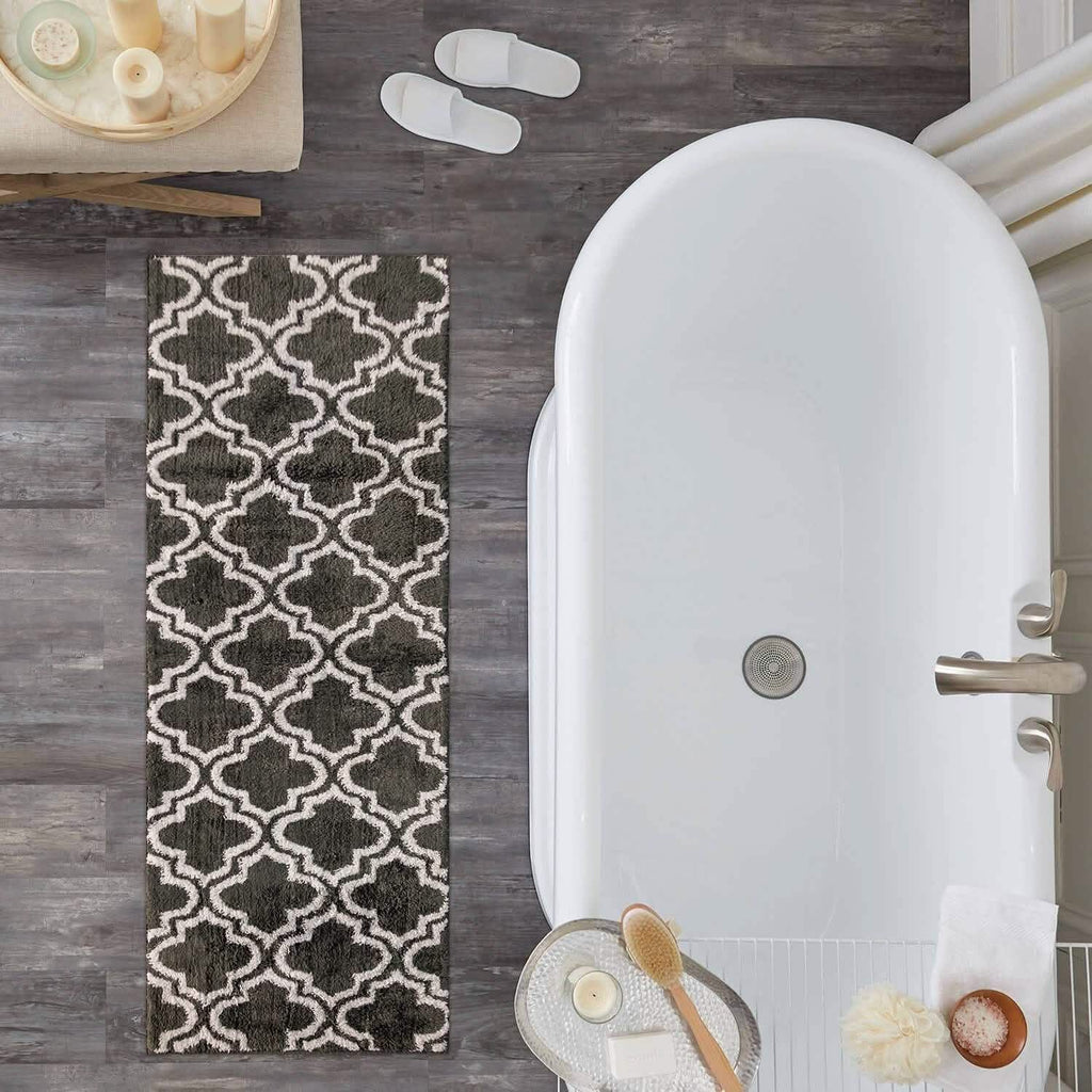 Tapis de bain Elise Collection motif diamant JQ