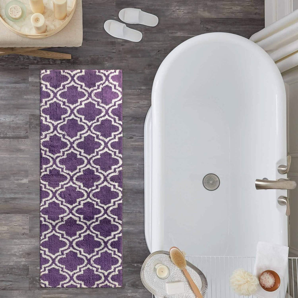 Tapis de bain Elise Collection motif diamant JQ