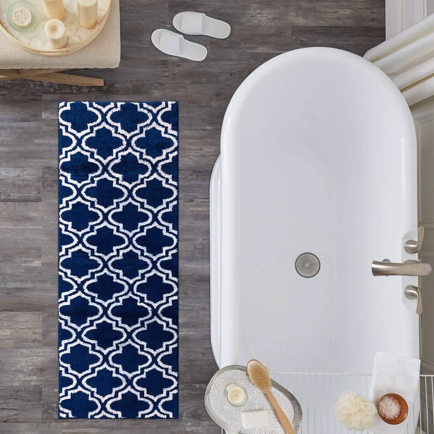 Tapis de bain Elise Collection motif diamant JQ