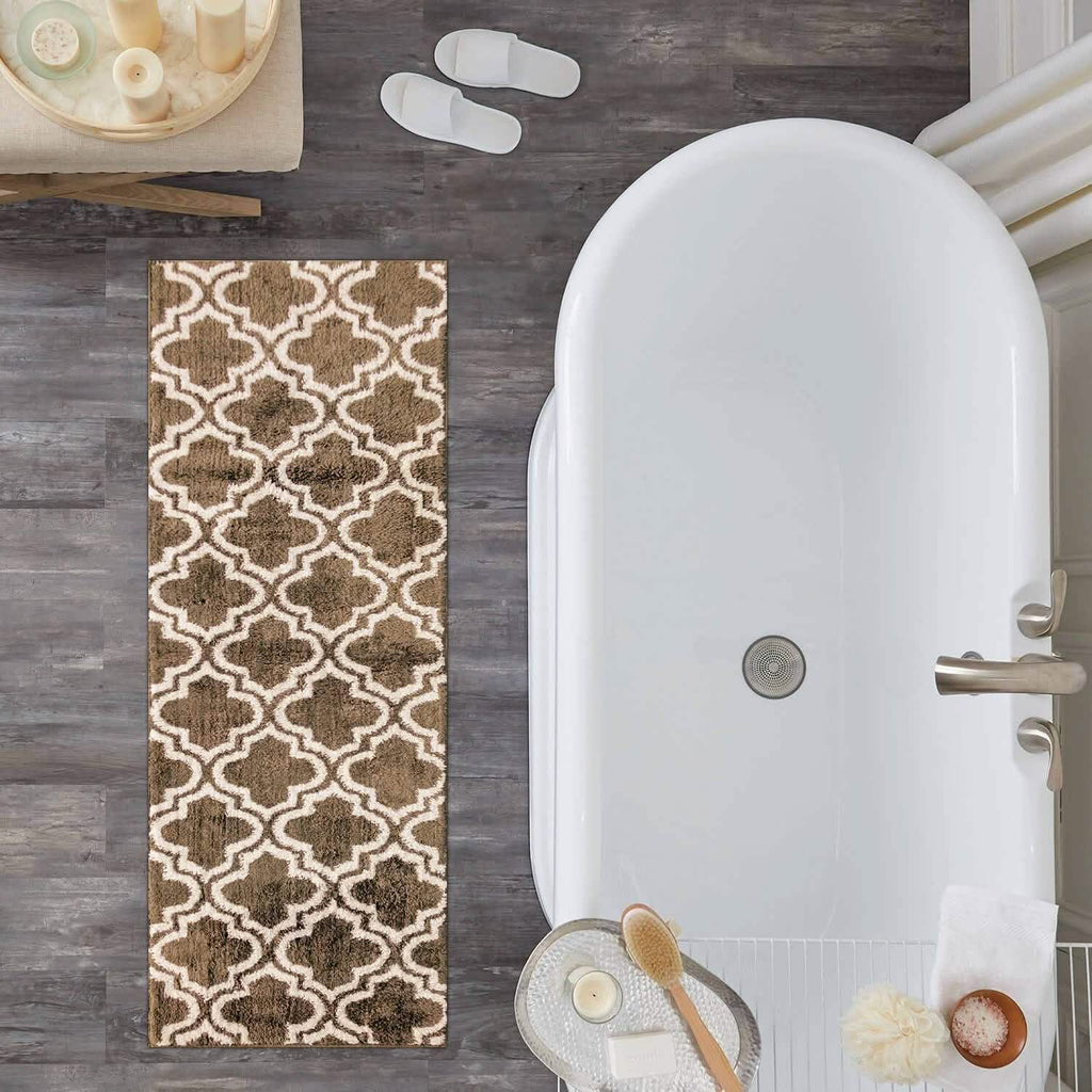 Tapis de bain Elise Collection motif diamant JQ