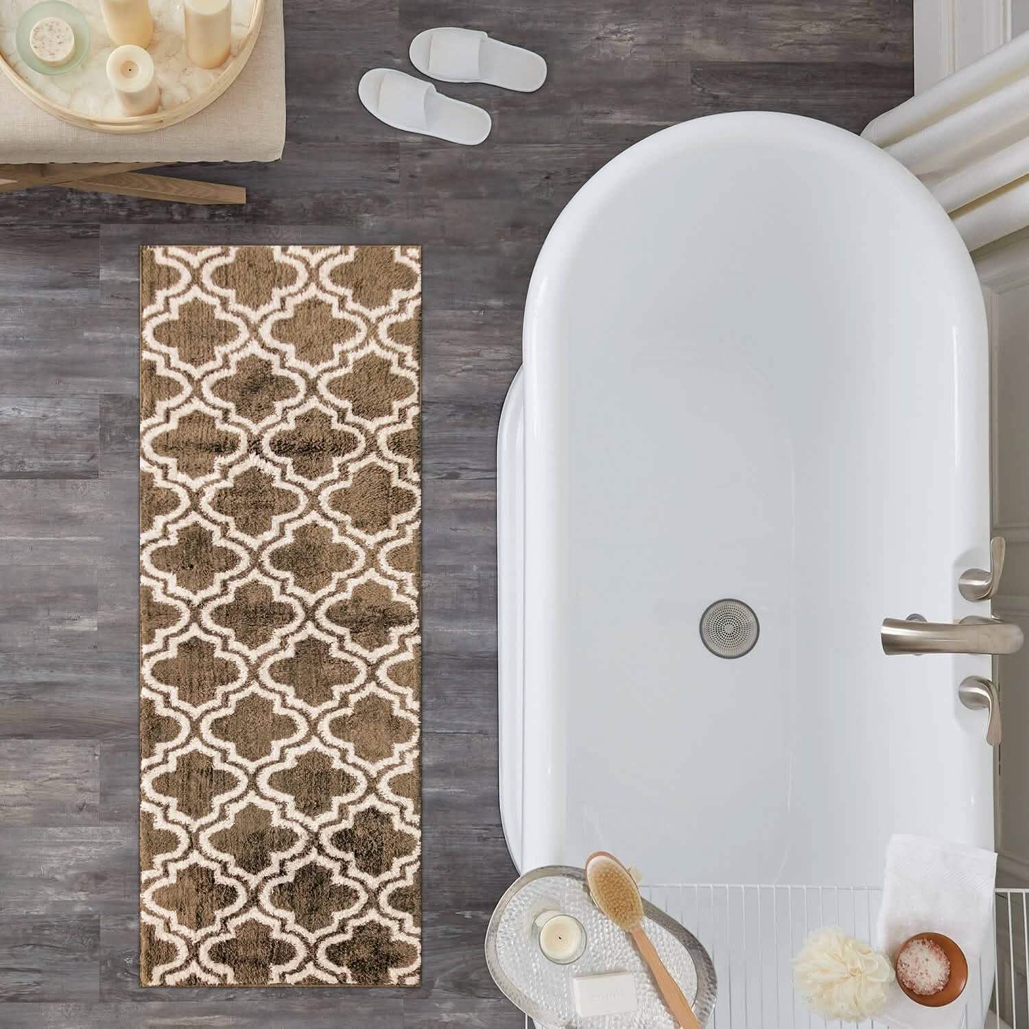 Tapis de bain Elise Collection motif diamant JQ