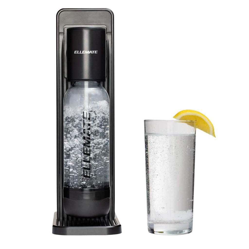 Machine à soda classique Ellemate, eau gazeuse avec technologie de gazéification à une touche, carbonatation sans fil pour une eau pétillante