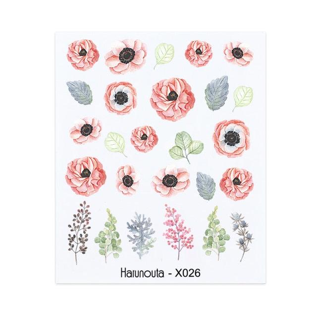 Autocollant pour ongles en relief, décalcomanies 3D fleurs feuilles curseur à eau pour nail art, autocollant de transfert, décoration 3D motif vague pour femmes filles, décalcomanies autocollantes, décoration pour ongles en bande de courbe métallique.