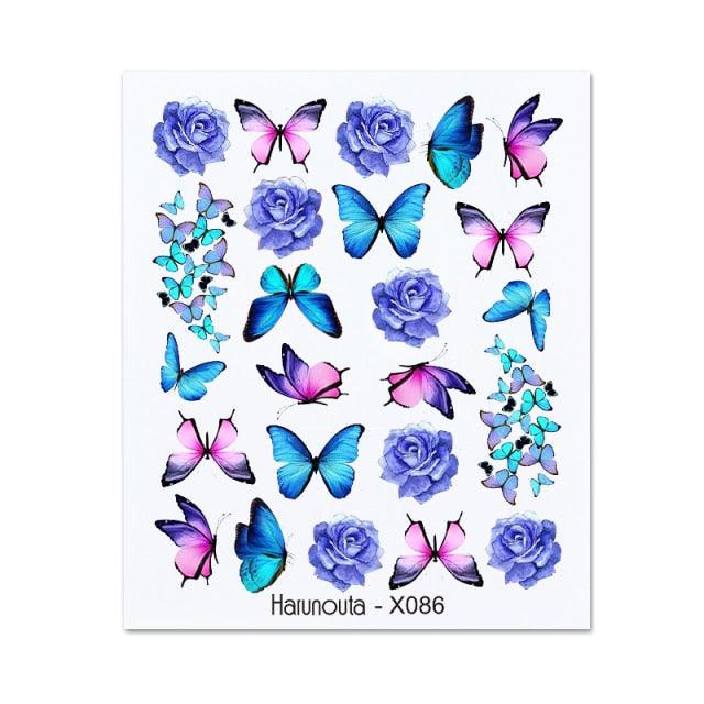 Autocollant pour ongles en relief, décalcomanies 3D fleurs feuilles curseur à eau pour nail art, autocollant de transfert, décoration 3D motif vague pour femmes filles, décalcomanies autocollantes, décoration pour ongles en bande de courbe métallique.