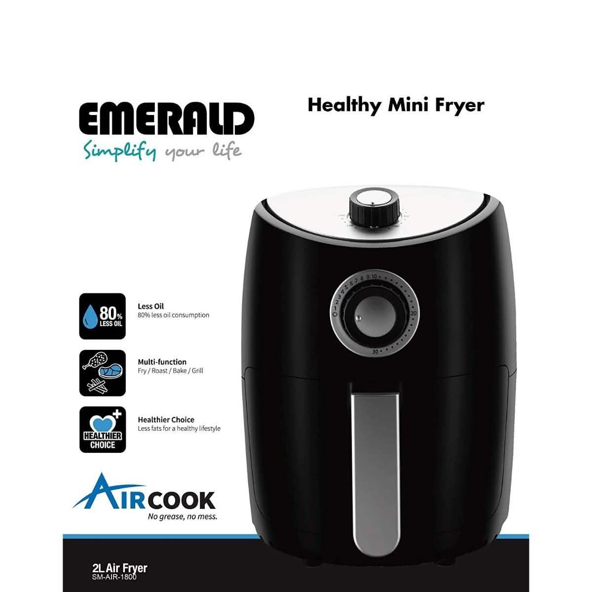 Friteuse sans huile compacte Emerald de 2 litres