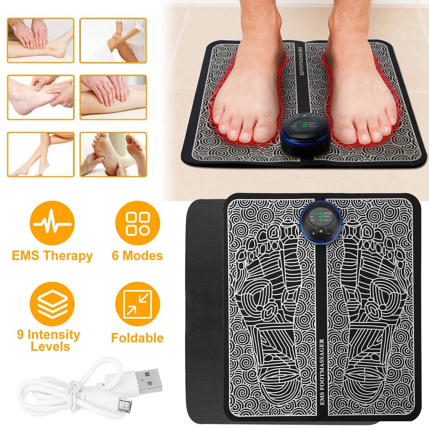Tapis de massage des pieds EMS stimulateur électrique