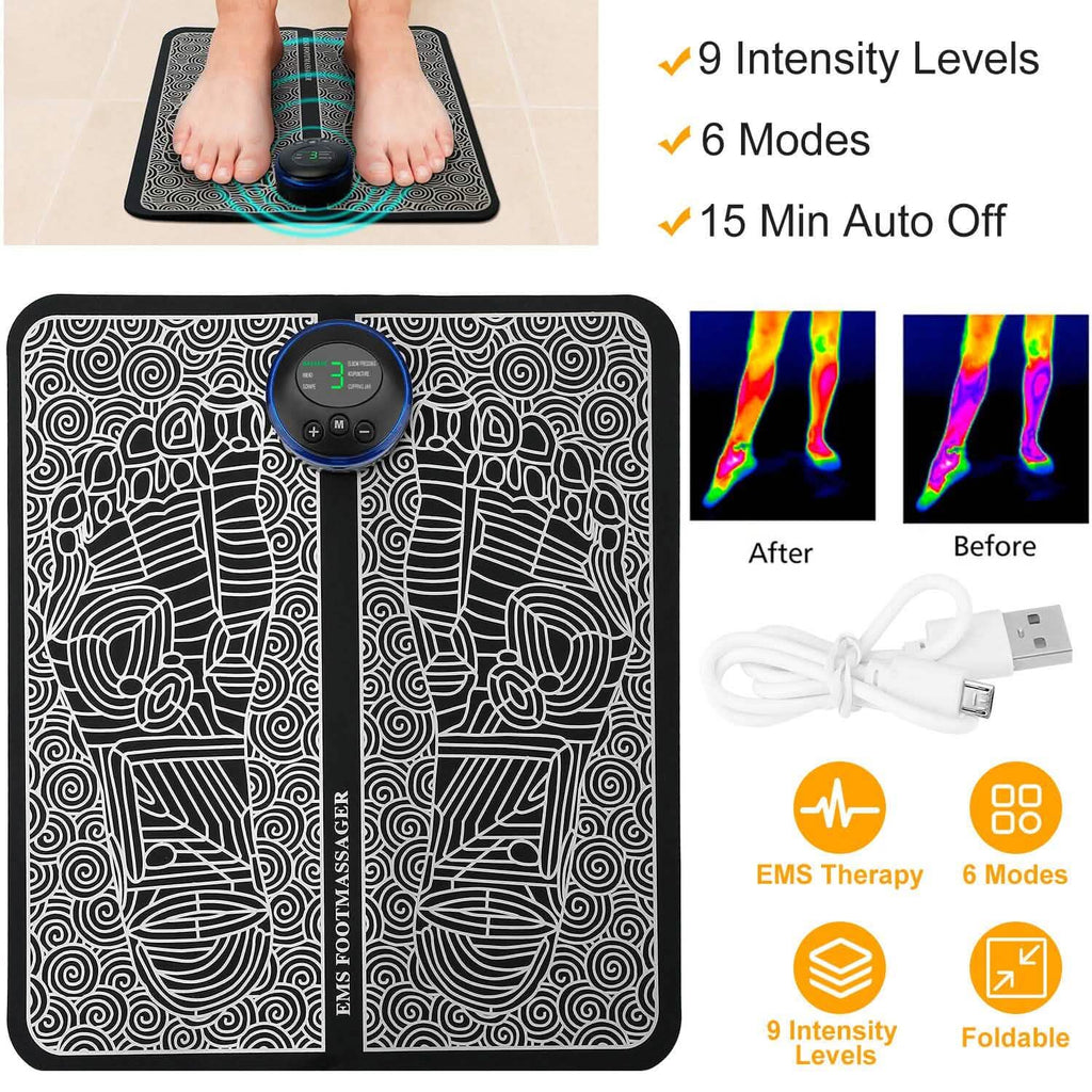 Tapis de massage des pieds EMS stimulateur électrique