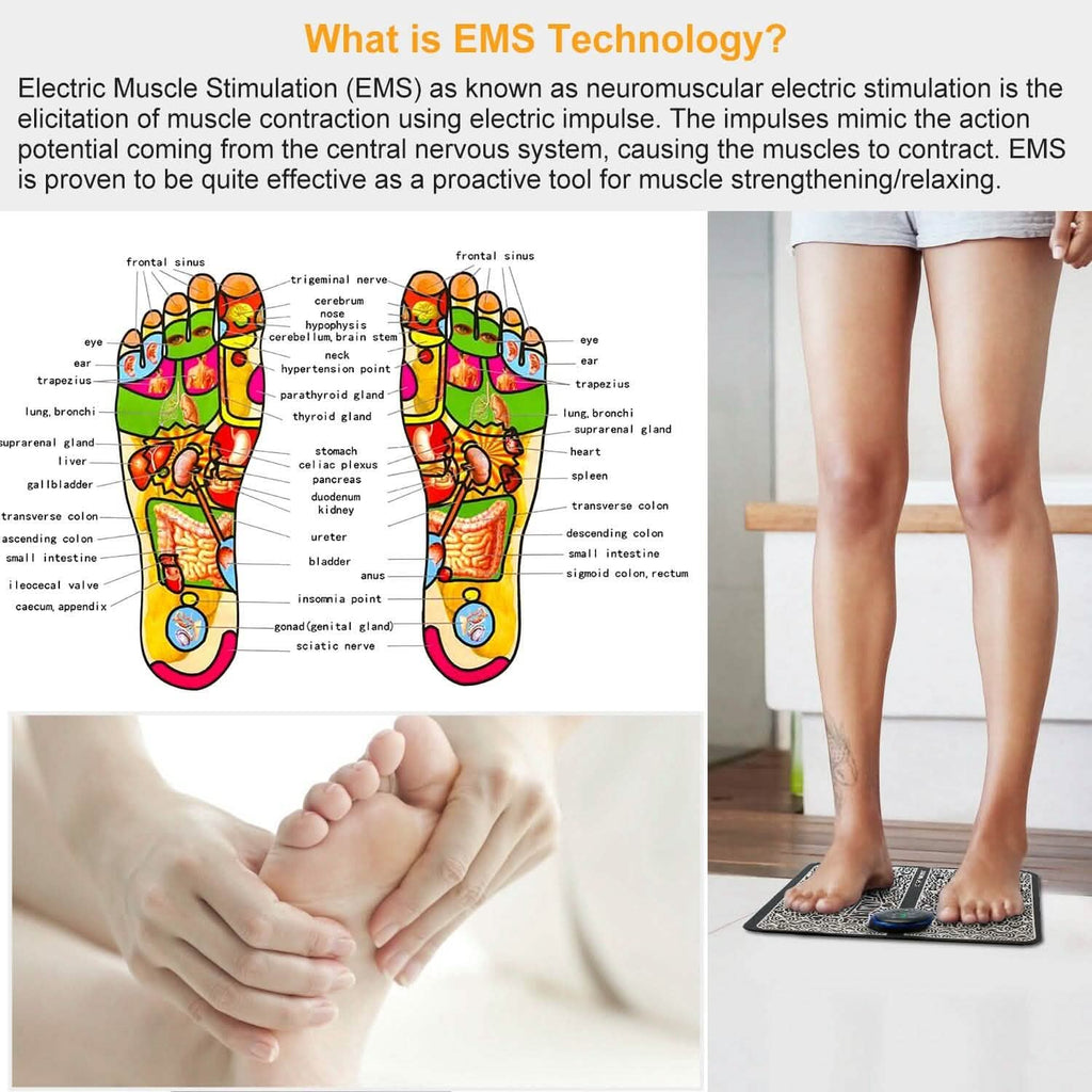 Tapis de massage des pieds EMS stimulateur électrique