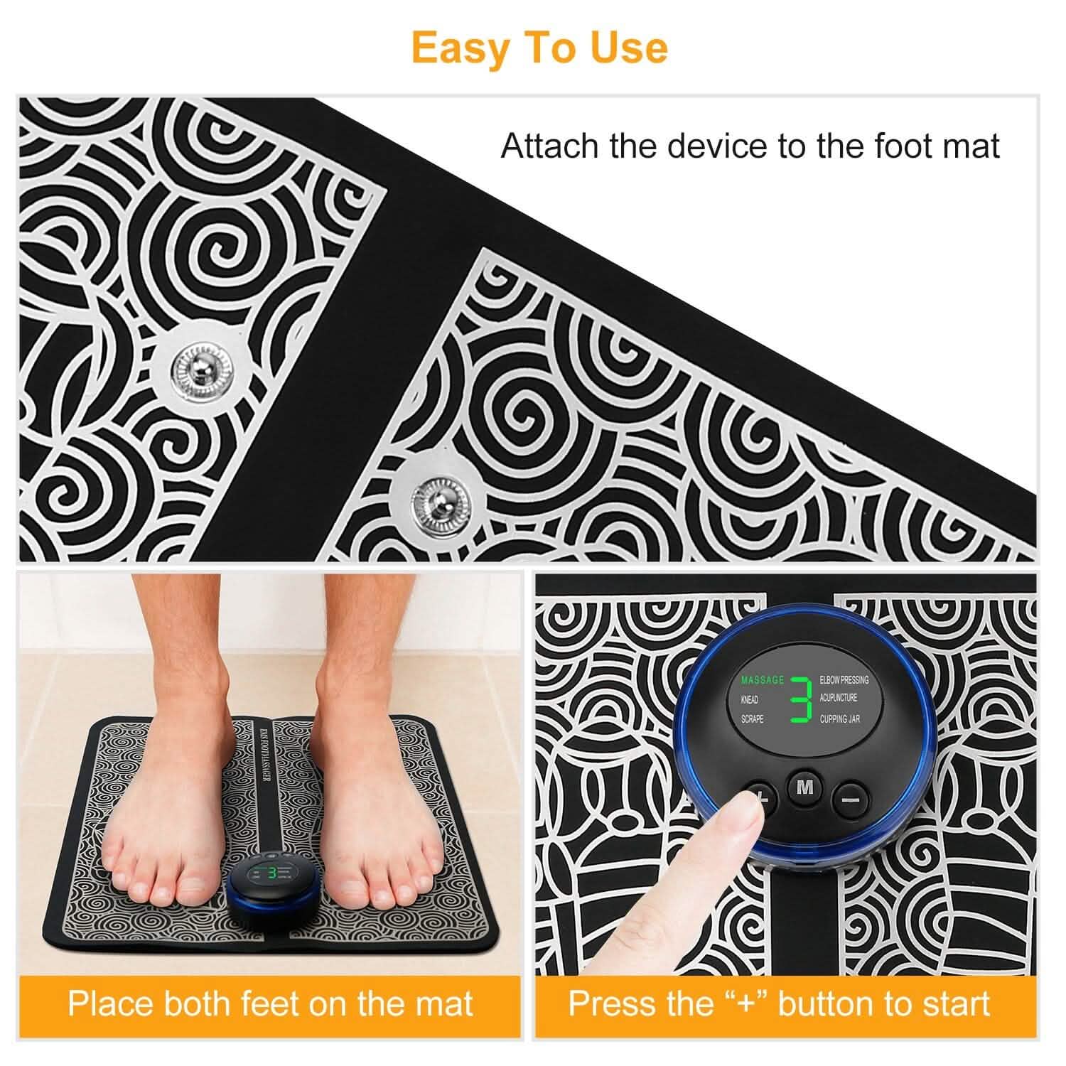 Tapis de massage des pieds EMS stimulateur électrique