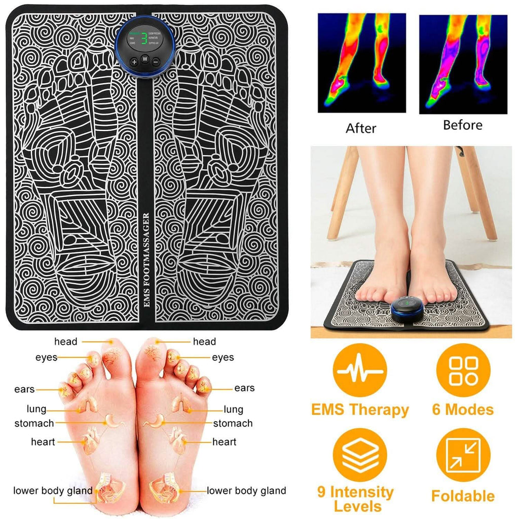 Tapis de massage des pieds EMS stimulateur électrique