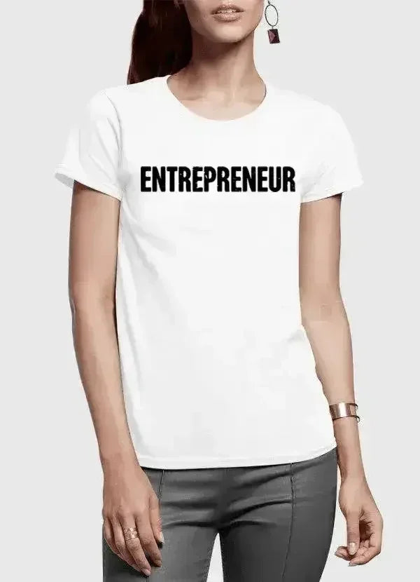 T-shirt pour femme à manches courtes Entrepreneur