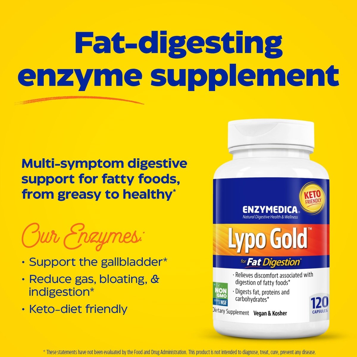 Enzymedica Lypo Gold 120 gélules