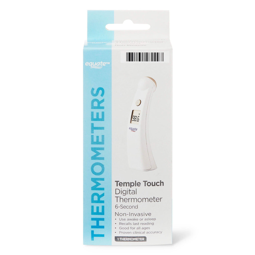 Thermomètre numérique Equate Temple Touch 6 secondes