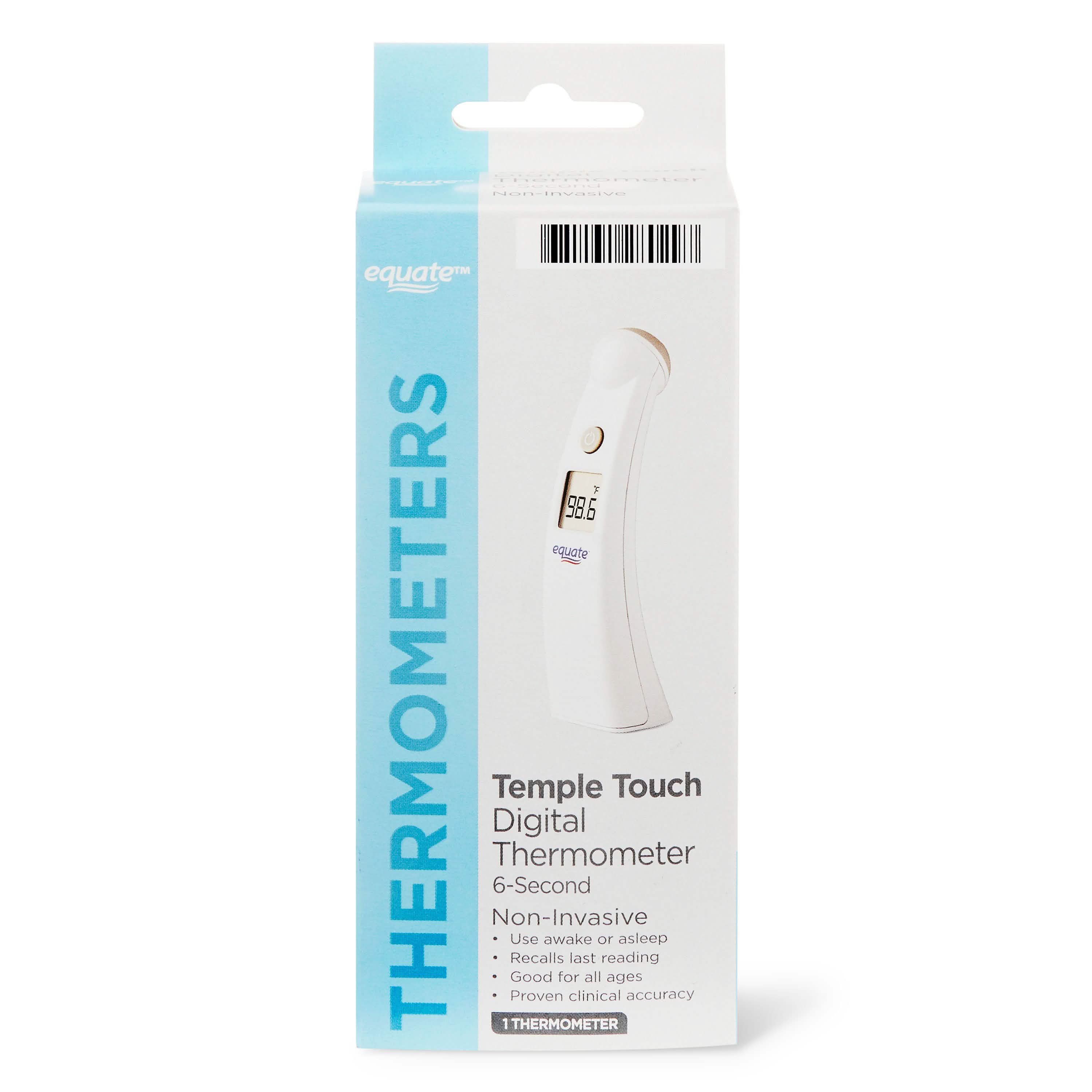 Thermomètre numérique Equate Temple Touch 6 secondes