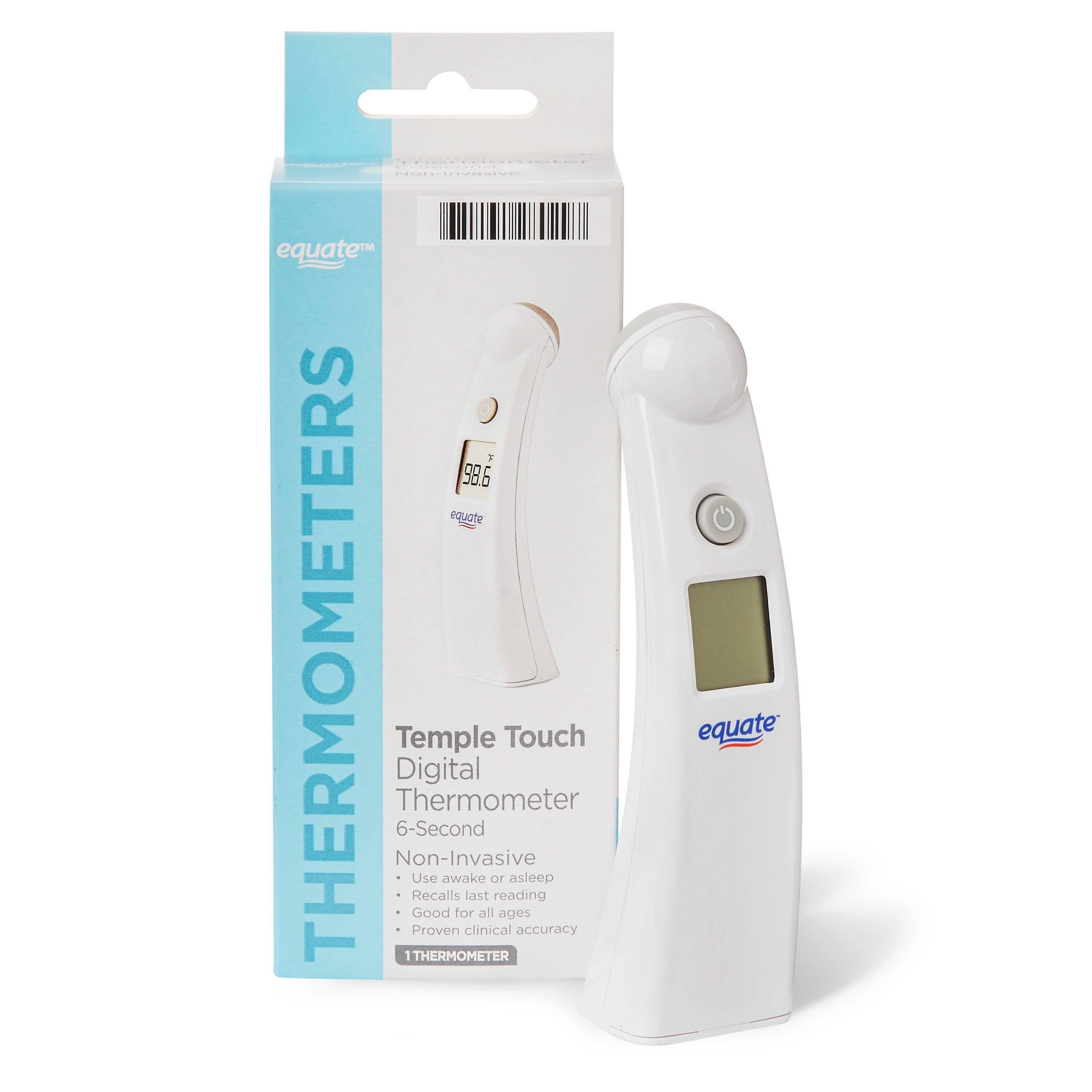 Thermomètre numérique Equate Temple Touch 6 secondes
