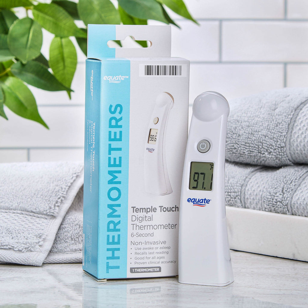 Thermomètre numérique Equate Temple Touch 6 secondes