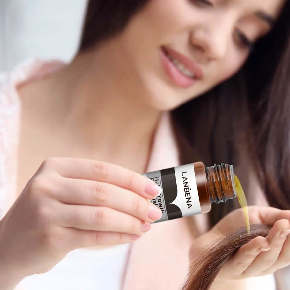 Huile Essentielle Pour la Pousse des Cheveux et Traitement Anti-Chute Pour Hommes et Femmes